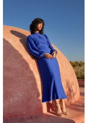  Modest Saks Jacquard Floral Woven Dress Tctss24Eb00064