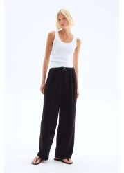 H&M Buckle-detail tailored trousers