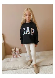 CAP baby Girl's Suit with Floral Printed Tights