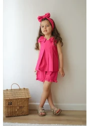 Elidabutik Pile Bow Detailed Suit