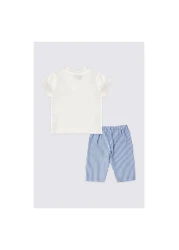 U.S. Polo Assn. US Polo AssnBaby Boy T-Shirt Pants Set Cream USB1879