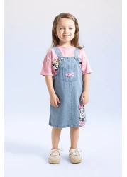 Defacto Baby Girl Disney Mickey & Minnie Strap Jean Dress C5473a524sm