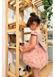 penu baby kids Short Sleeve Baby Girl Dress with Powder Tutu - Princess