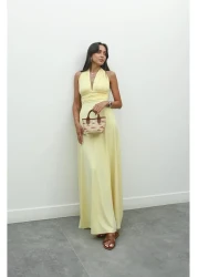 Havoş فستان الرسن الأصفر