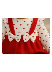 By Murat Baby Girl 100% Cotton Dress Gilet-Skirt Set Cotton Heart Bow Bandana Is a Day in the Life of a Expert Set