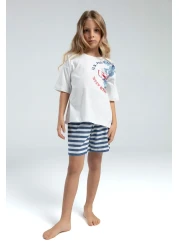 U.S. Polo Assn. U.S. Polo Assn. Girl's White Shorts Set