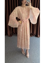 HAZELANNA Pastel Tone Belted Maxi Dress