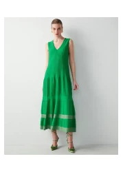 İpekyol فستان ميدي تريكو - رقبة على شكل حرف V