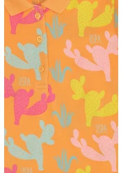 U.S. Polo Assn. فستان بناتي محبوك برتقالي -50265632-VR051