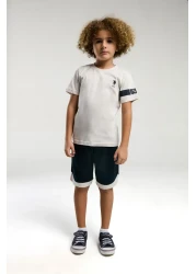 U.S. Polo Assn. Boy's Cream Bermuda Suit