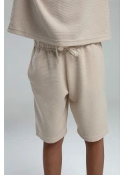 Rolypoly بدلة برمودا كريمية للأولاد