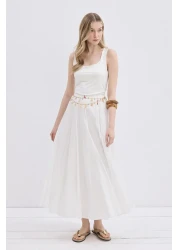 KADRİYE BAŞTÜRK تالي فوال قطعة تنورة إكرو