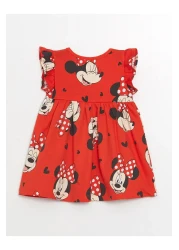 LC Waikiki Minnie Mouse Pattern LCW Baby Girl Dress - Crew Neck, Sleeveless, Set of 2