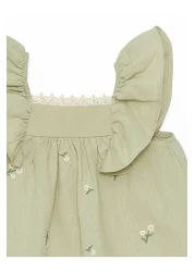 LC Waikiki LCW baby Square Collar Sleeveless Floral Print Baby Girl Dress