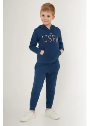 U.S. Polo Assn. Flat Blue Boy's Tracksuit Set