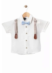 minuma Baby Boy Salopet Shirt Shorts Set 9/24 Months