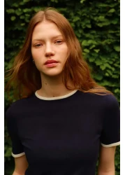 H&M Fine-knit T-shirt