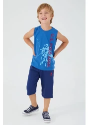U.S. Polo Assn. Picture Details Blue Boy Bermuda Suit