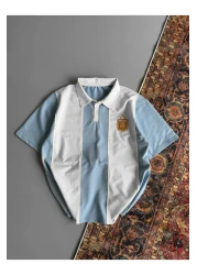 Sentinel Argentina New Season Embroidered Polo Collar Premium T-Shirt