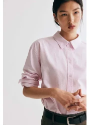 H&M قميص أكسفورد كبير الحجم