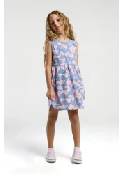 U.S. Polo Assn. قاعدة. بولو أسن. فستان بناتي برتقالي