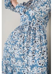 Bigdart 2144 Patterned Collar Dress