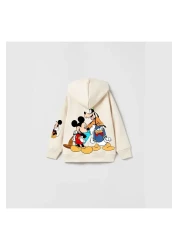 Soft kids مجموعة ملابس بغطاء للرأس للأطفال للجنسين من ميكي ماوس