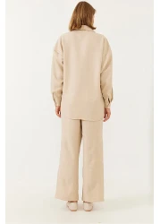 Bianco Lucci Women's Süzene Embroidered Top and Bottom Set 60551003