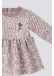U.S. Polo Assn. فستان أطفال باللون الوردي من U.S. Polo Assn