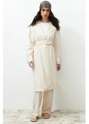  Modest بنطلون كيمونو بتفاصيل حجرية منسوجة من الأسفل طقم علوي TCTSS24US00024