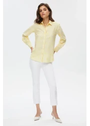 STELLA PULVIS قميص مربعات منقوش بالزهور الصفراء