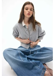 H&M Denim drawstring trousers