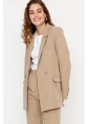  Modest Mink Blazer Jacket-Pants Woven Top and Bottom Set TCTAW23US00132