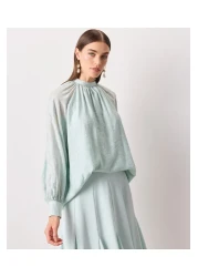 İpekyol Green Woven Blouse