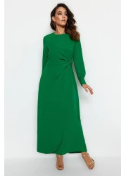  Modest Green Accessory Detailed Aerobin Woven Clothes TCTAW24EB00067