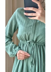 PARQAURA فستان حجاب صيفي ملفوف