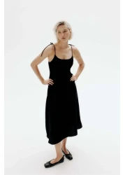 H&M Tie-strap smocked dress