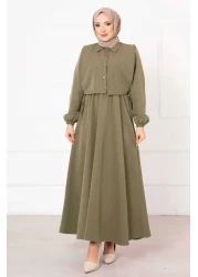 EBRUTESETTÜR بدلة فستان حجاب مع بوليرو