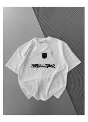 SENTİNEL WEAR تي شيرت مطرز من بارشا (تصميم ترافيس سكوت خاص)