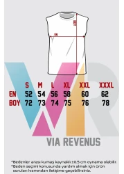 Vordevia Gym Back Printed Zero Sleeve Crew Neck Sports Tshirt