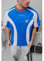 Sentinel تي شيرت مميز مطرز بشعار إيطاليا (هدية)