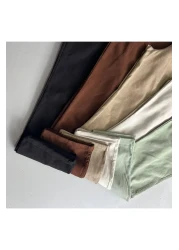 stilistas Light and Comfortable Linen Baggy Trousers - Burgundy