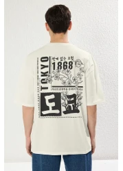  Collection Far East Patterned Oversize Cotton T-Shirt - TMNSS23TS00170