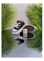 elma bebe حذاء رياضي مريح للأطفال البنات والأولاد للجنسين من القماش الكتاني القصير ذو الأربطة