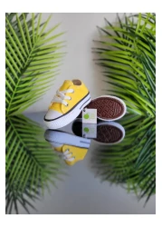 elma bebe Comfortable Fit Girl Boy Baby Unisex Baby Kids Short Lace-Up Linen Canvas Sneaker Sports Shoes