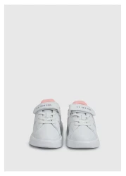 U.S. Polo Assn. White Girl's Sneakers - Travis Jr 4Pr