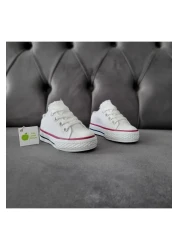 elma bebe Unisex Girls Boys Baby Kids Short Lace-Up Canvas Linen Sneaker Sneakers