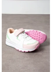lord's ayakkabı حذاء رياضي بنعل تشريحي باللون الوردي والأبيض للأطفال
