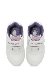 U.S. Polo Assn. يو اس بولو اسن حذاء رياضي أبيض للفتيات