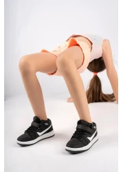 McDark Long Ankle Unisex Black Kids Sports Sneaker Shoes